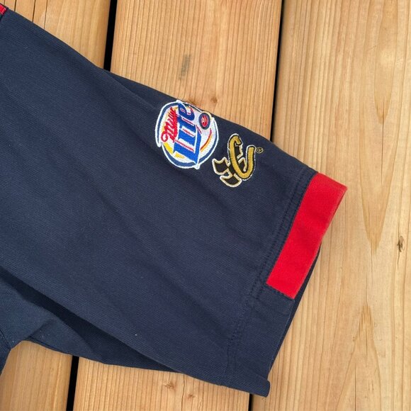 Vintage NASCAR Rusty Wallace #2 Short Sleeve Shirt Embroidered CHASE Blue Large - Picture 5 of 8